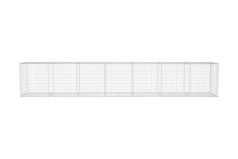 Gabionvegg med deksel galvanisert stål 600x50x100 cm - Hus & oppussing - Innsynsbeskyttelse & innhegning - Mur