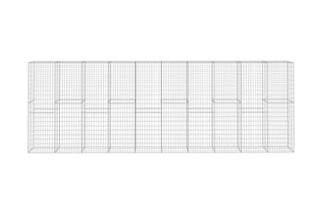 Gabionvegg med deksel galvanisert stål 600x50x200 cm - Hus & oppussing - Innsynsbeskyttelse & innhegning - Mur