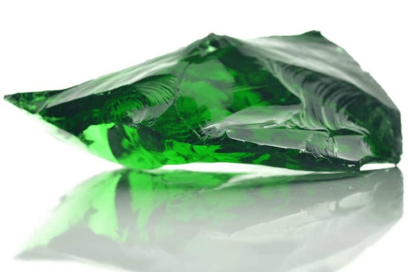 Grønne gabionsteiner glass 60-120 mm 25 kg - Gabion