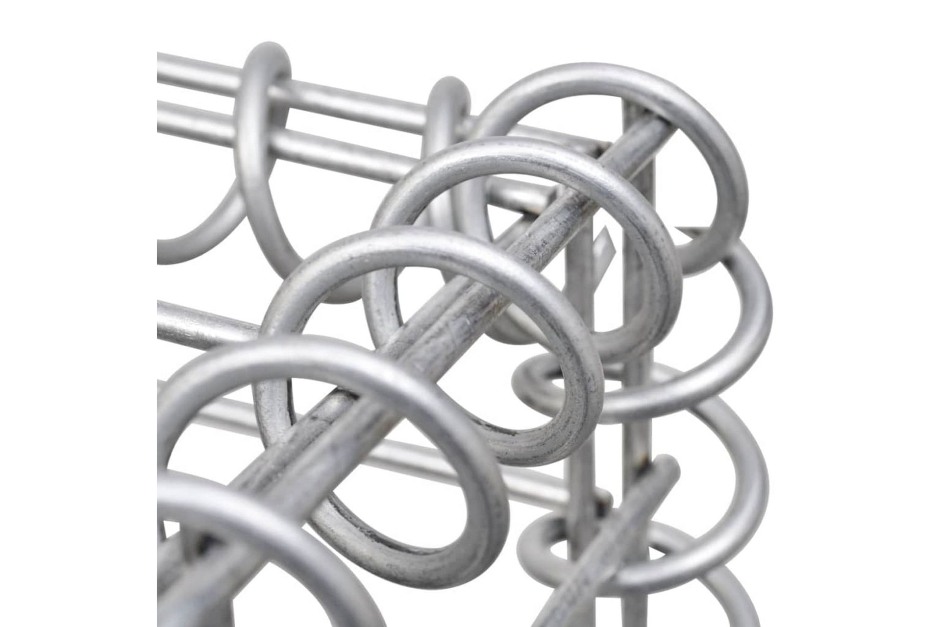 Spiraler til gabion 24 stk galvanisert stål 100 cm - Silver - Hus & oppussing - Innsynsbeskyttelse & innhegning - Mur