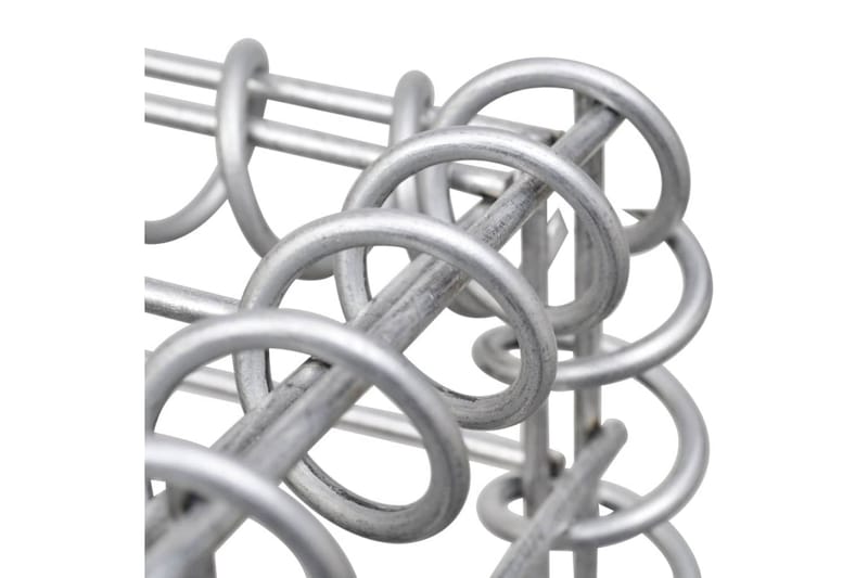 Spiraler til gabion 24 stk galvanisert stål 100 cm - Silver - Hus & oppussing - Innsynsbeskyttelse & innhegning - Mur