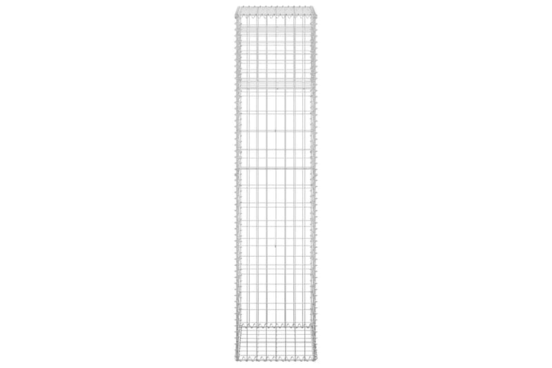 Gabionstolpe 40x40x180 cm jern - Silver - Hus & oppussing - Innsynsbeskyttelse & innhegning - Mur
