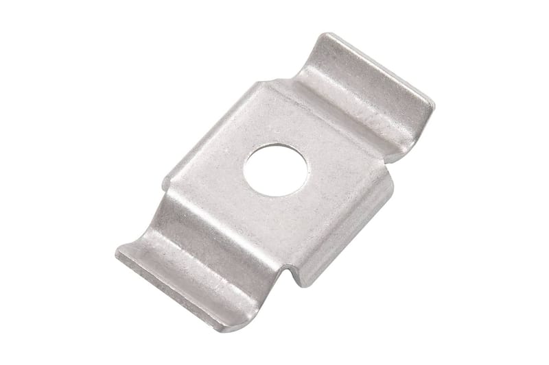 Gjerdeklemmer butterfly 50 stk rustfritt stål - Silver - Hus & oppussing - Innsynsbeskyttelse & innhegning - Nettinggjerde