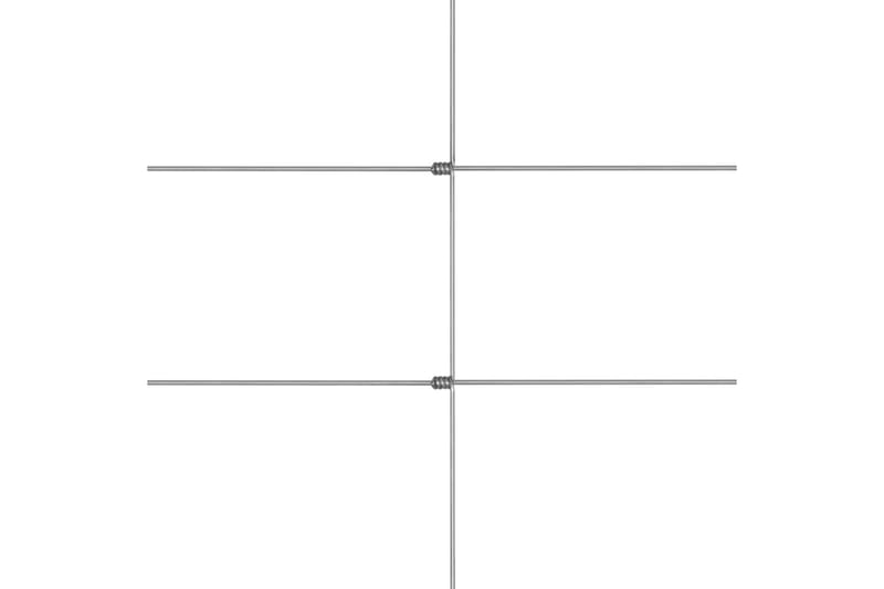 Hagegjerde galvanisert stål 50 m 150 cm sølv - Silver - Hus & oppussing - Innsynsbeskyttelse & innhegning - Nettinggjerde