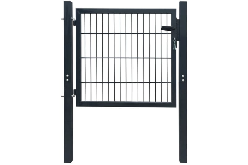 2D hageport (enkel) antrasitt grå 106 x 130cm - Hus & oppussing - Innsynsbeskyttelse & innhegning - Port