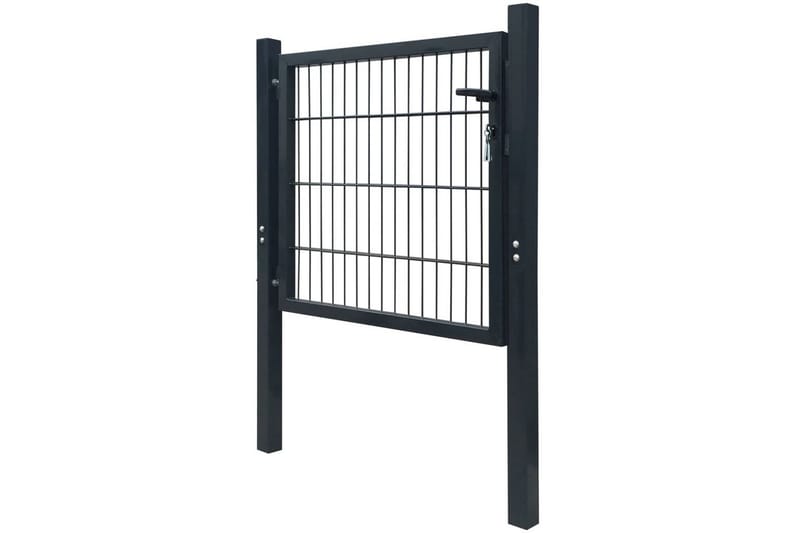 2D hageport (enkel) antrasitt grå 106 x 130cm - Hus & oppussing - Innsynsbeskyttelse & innhegning - Port
