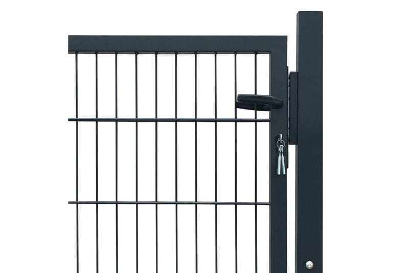 2D hageport (enkel) antrasitt grå 106 x 130cm - Hus & oppussing - Innsynsbeskyttelse & innhegning - Port
