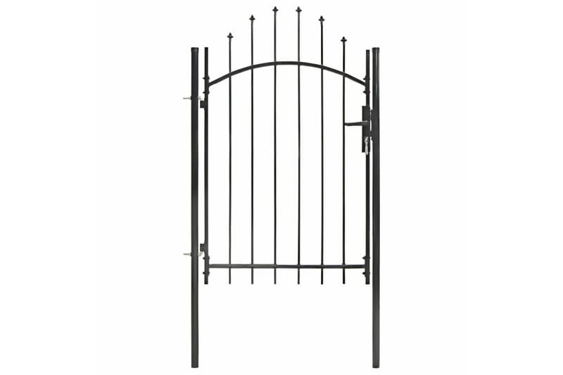 Hagegjerde stål 1x2 m svart - Hus & oppussing - Innsynsbeskyttelse & innhegning - Port