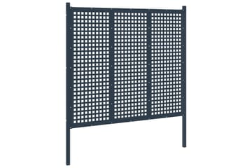 Hageport antrasitt 177x200 cm stål - Antrasittgrå - Hus & oppussing - Innsynsbeskyttelse & innhegning - Port