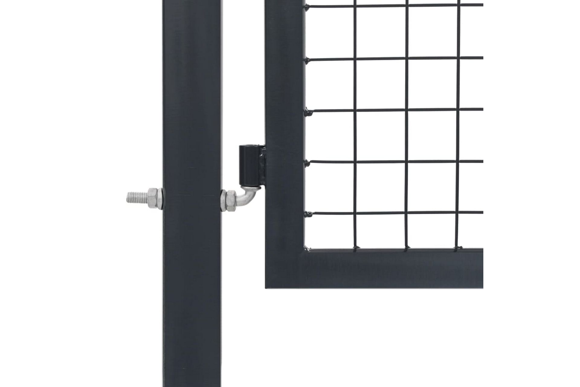 Hageport med stolper stål 350x100 cm antrasitt - Hus & oppussing - Innsynsbeskyttelse & innhegning - Port