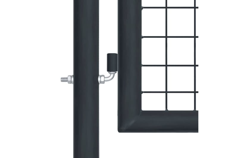 Hageport netting galvanisert stål 400x125 cm grå - Hus & oppussing - Innsynsbeskyttelse & innhegning - Port