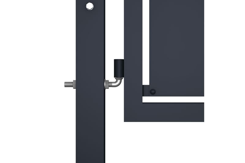 Hageport stål 100x175 cm antrasitt - Hus & oppussing - Innsynsbeskyttelse & innhegning - Port