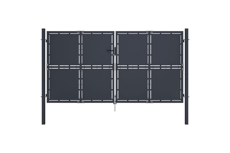 Hageport stål 300x175 cm antrasitt - Hus & oppussing - Innsynsbeskyttelse & innhegning - Port