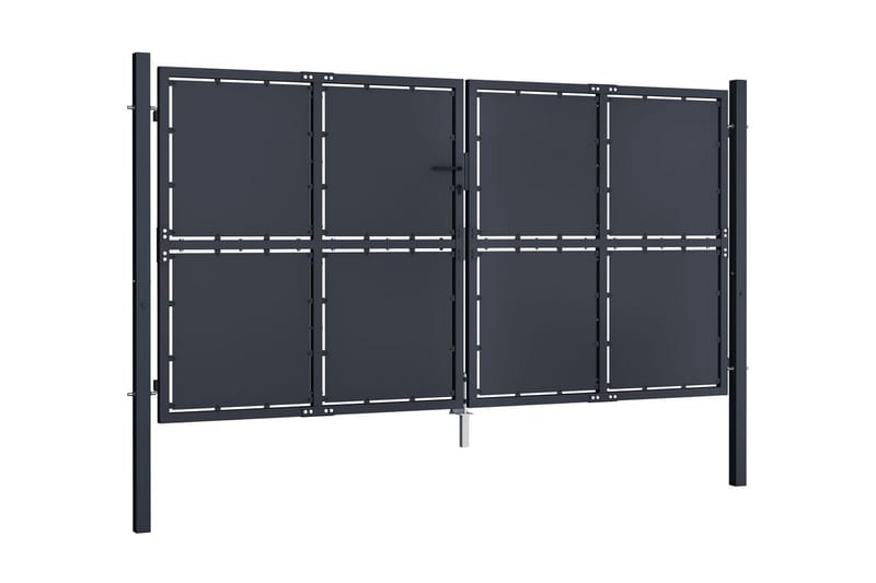 Hageport stål 300x200 cm antrasitt - Hus & oppussing - Innsynsbeskyttelse & innhegning - Port
