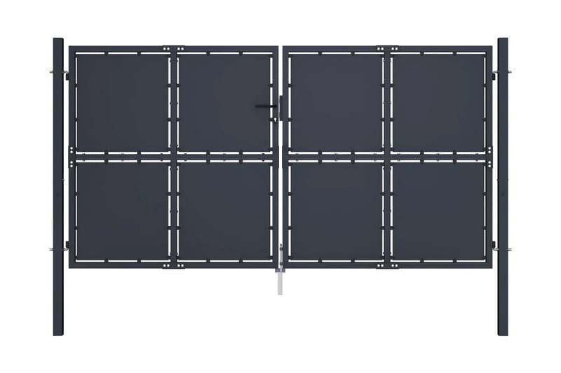 Hageport stål 300x200 cm antrasitt - Hus & oppussing - Innsynsbeskyttelse & innhegning - Port