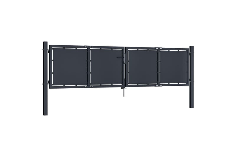 Hageport stål 300x75 cm antrasitt - Hus & oppussing - Innsynsbeskyttelse & innhegning - Port