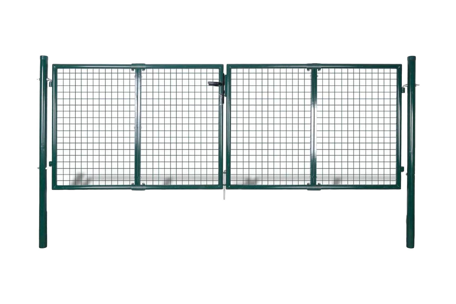 Hageport stål 306x175 cm grønn - Hus & oppussing - Innsynsbeskyttelse & innhegning - Port