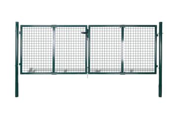 Hageport stål 306x175 cm grønn - Hus & oppussing - Innsynsbeskyttelse & innhegning - Port
