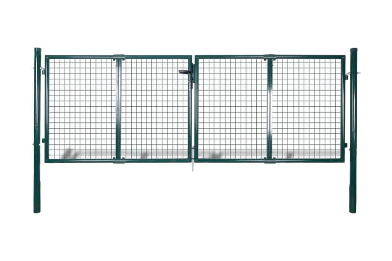 Hageport stål 306x175 cm grønn - Hus & oppussing - Innsynsbeskyttelse & innhegning - Port