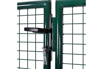 Hageport stål 306x175 cm grønn - Hus & oppussing - Innsynsbeskyttelse & innhegning - Port