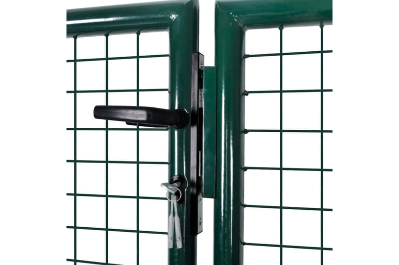 Hageport stål 306x175 cm grønn - Hus & oppussing - Innsynsbeskyttelse & innhegning - Port