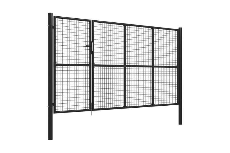 Hageport stål 350x150 cm antrasitt - Hus & oppussing - Innsynsbeskyttelse & innhegning - Port