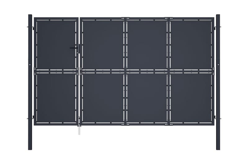 Hageport stål 350x150 cm antrasitt - Hus & oppussing - Innsynsbeskyttelse & innhegning - Port