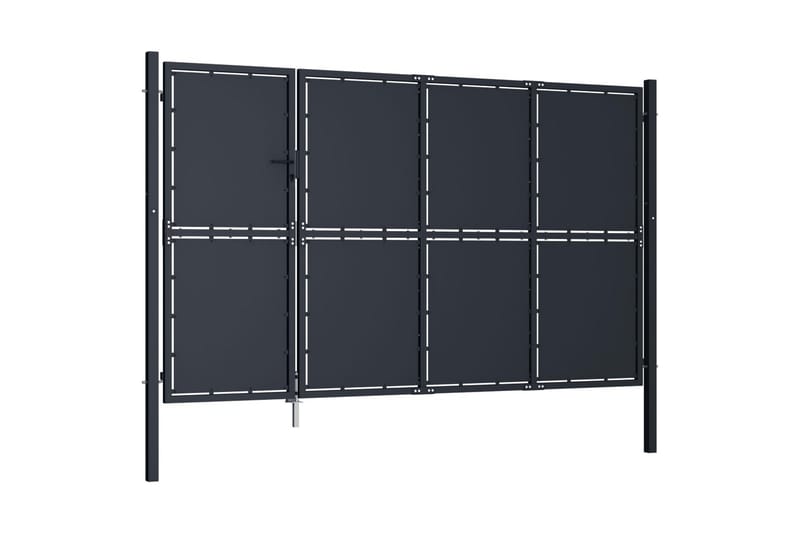 Hageport stål 350x200 cm antrasitt - Hus & oppussing - Innsynsbeskyttelse & innhegning - Port