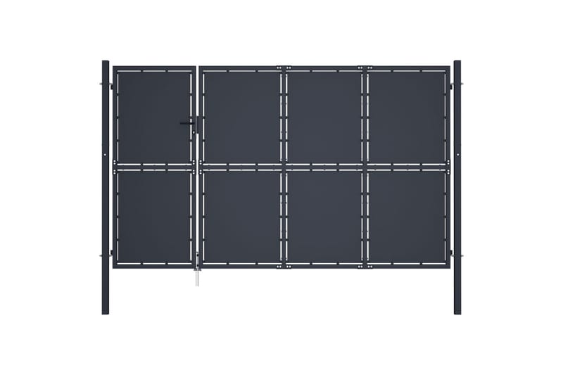 Hageport stål 350x200 cm antrasitt - Hus & oppussing - Innsynsbeskyttelse & innhegning - Port