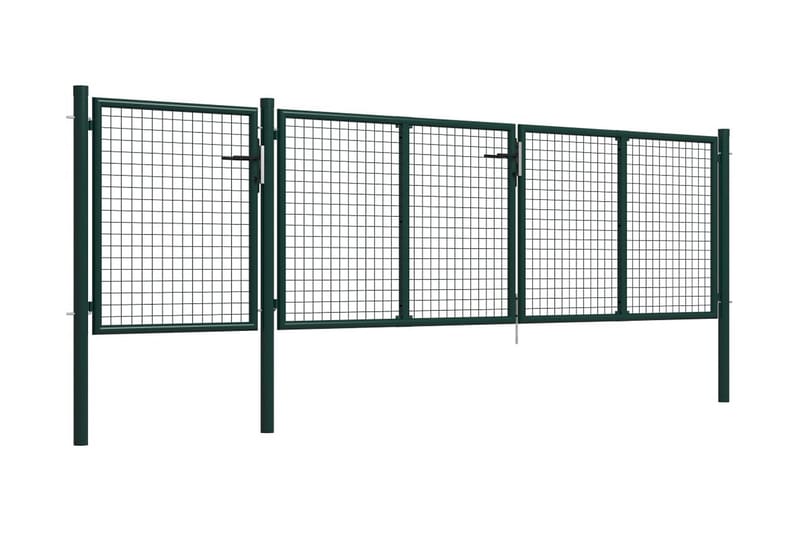 Hageport stål 400x75 cm grønn - grønn - Hus & oppussing - Innsynsbeskyttelse & innhegning - Port
