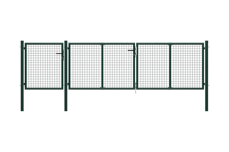 Hageport stål 400x75 cm grønn - grønn - Hus & oppussing - Innsynsbeskyttelse & innhegning - Port