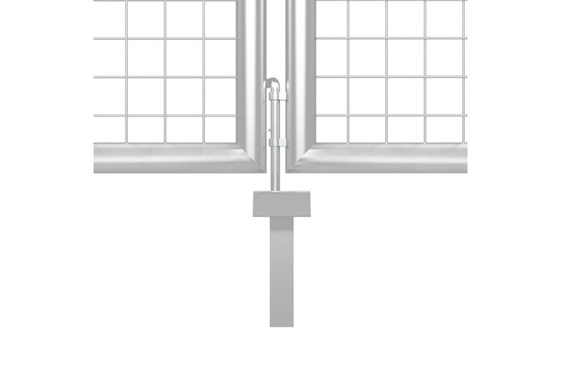 Hageport stål 500x75 cm sølv - Hus & oppussing - Innsynsbeskyttelse & innhegning - Port