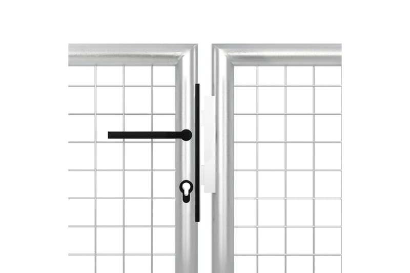 Hageport stål 500x75 cm sølv - Hus & oppussing - Innsynsbeskyttelse & innhegning - Port