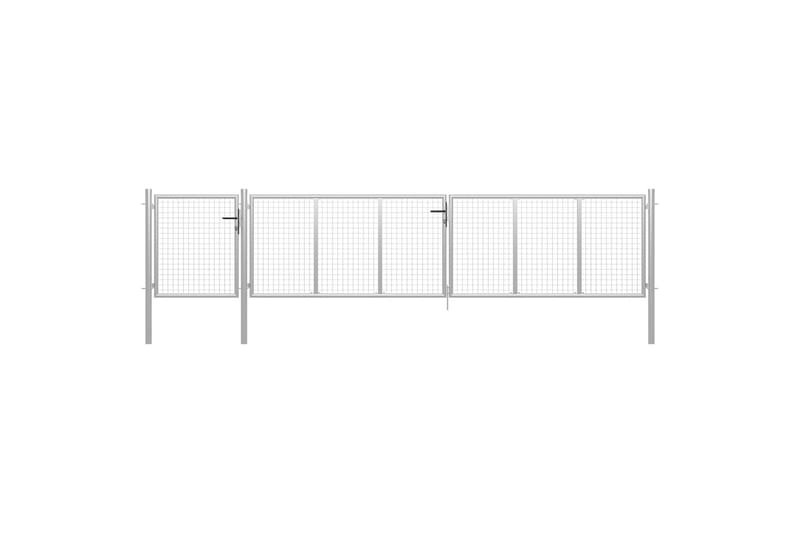 Hageport stål 500x75 cm s�ølv - Hus & oppussing - Innsynsbeskyttelse & innhegning - Port