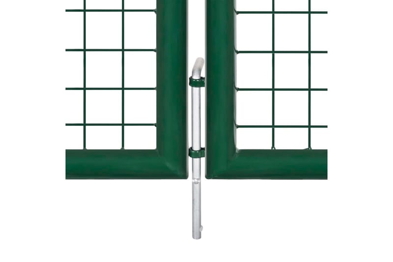 Nettinghageport stål 400x125 cm grønn - Smijernsport & jernport - Grind utendørs