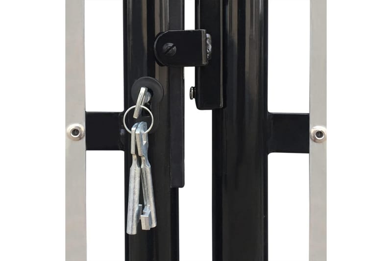 Sort Dobbel Dør Gateport 300 x 125 cm - Hus & oppussing - Innsynsbeskyttelse & innhegning - Port