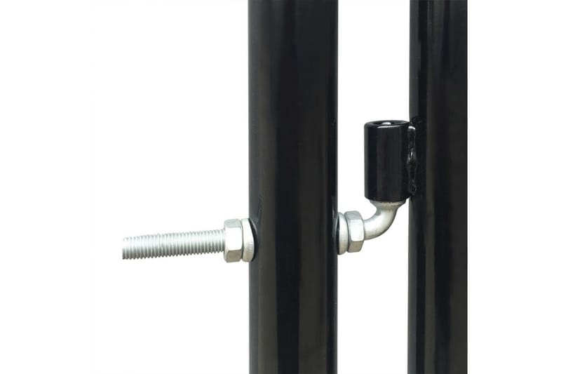 Sort Enkel Dør Gateport 100 x 125 cm - Hus & oppussing - Innsynsbeskyttelse & innhegning - Port
