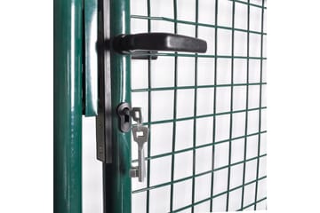 Enkel Dør Gateport Pulverlakkert Stål - Hus & oppussing - Innsynsbeskyttelse & innhegning - Port