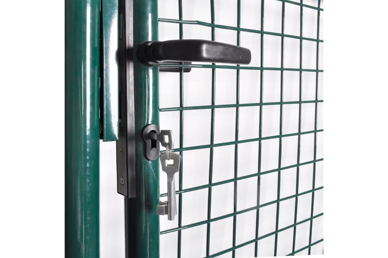 Enkel Dør Gateport Pulverlakkert Stål - Hus & oppussing - Innsynsbeskyttelse & innhegning - Port