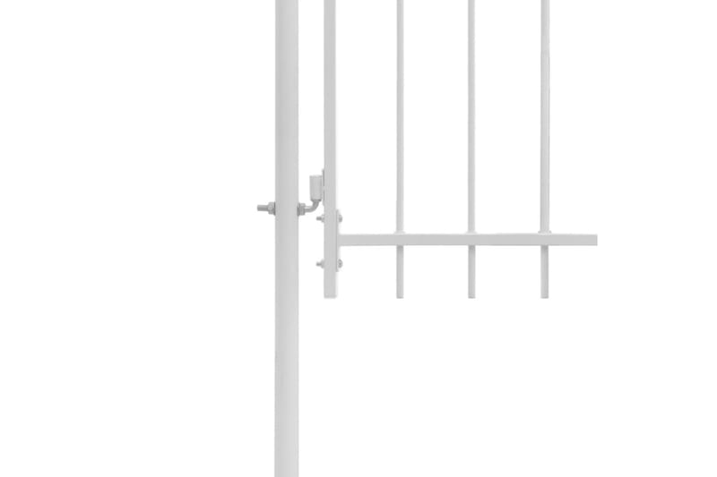 Hagegjerde stål 1x1,75 m hvit - Smijernsport & jernport - Grind utendørs