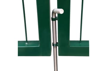 Hageport med stolper 350x100 cm stål grønn - Hus & oppussing - Innsynsbeskyttelse & innhegning - Port