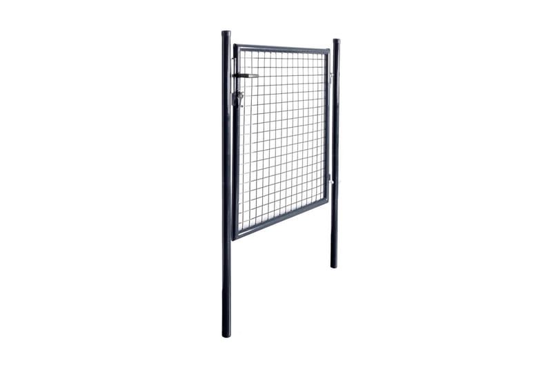 Hageport netting galvanisert stål 85,5x100 cm grå - Hus & oppussing - Innsynsbeskyttelse & innhegning - Port