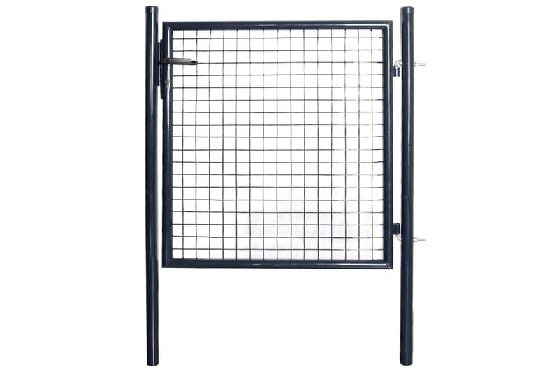 Hageport netting galvanisert stål 85,5x100 cm grå - Hus & oppussing - Innsynsbeskyttelse & innhegning - Port