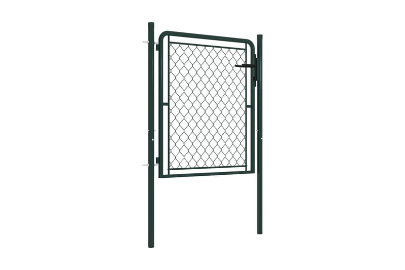 Hageport stål 100x100 cm grønn - Hus & oppussing - Innsynsbeskyttelse & innhegning - Port