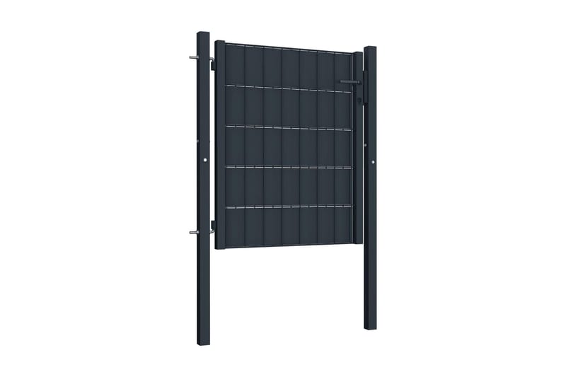 Hageport stål 100x101 cm antrasitt - Hus & oppussing - Innsynsbeskyttelse & innhegning - Port