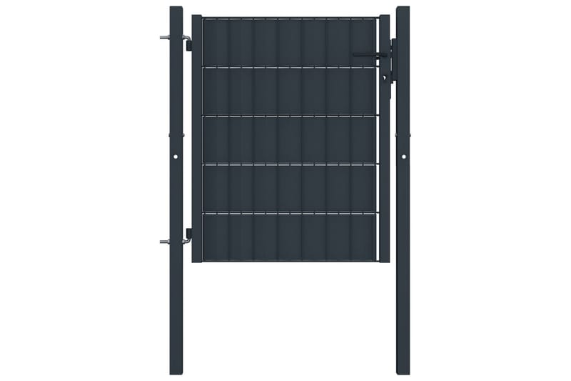 Hageport stål 100x101 cm antrasitt - Hus & oppussing - Innsynsbeskyttelse & innhegning - Port