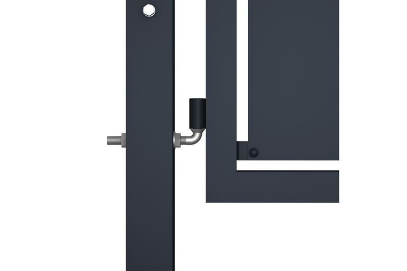 Hageport stål 100x125 cm antrasitt - Hus & oppussing - Innsynsbeskyttelse & innhegning - Port