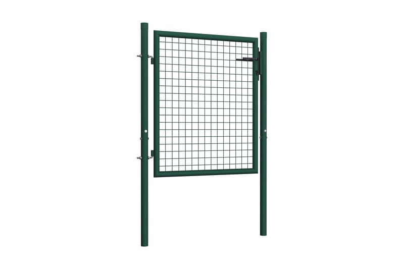 Hageport stål 100x125 cm grønn - Hus & oppussing - Innsynsbeskyttelse & innhegning - Port