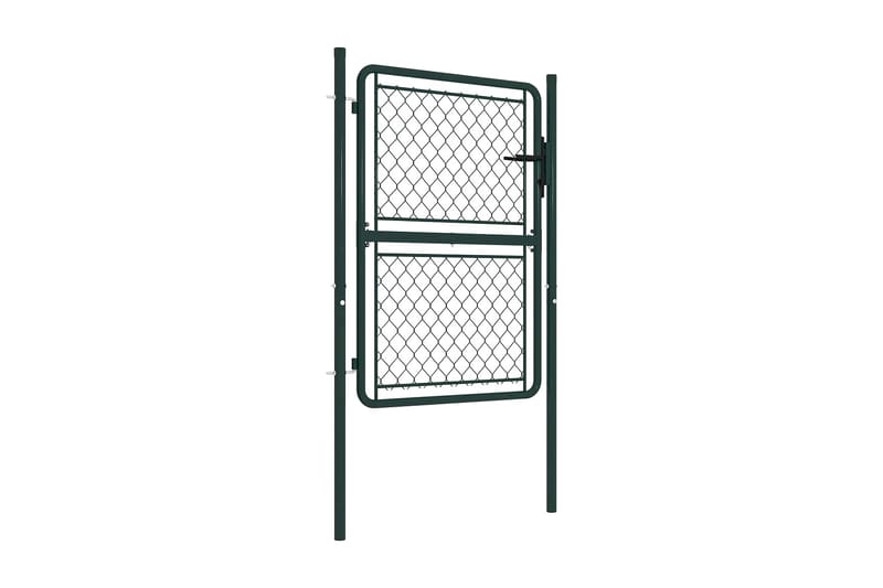 Hageport stål 100x125 cm grønn - Hus & oppussing - Innsynsbeskyttelse & innhegning - Port
