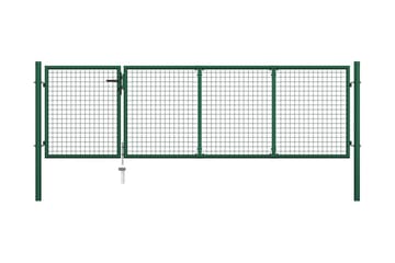 Hageport stål 350x100 cm grønn - grönn - Hus & oppussing - Innsynsbeskyttelse & innhegning - Port
